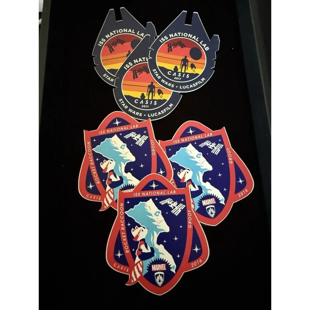 Space Decals international space station decals 3ea  brand new collectibles(4169